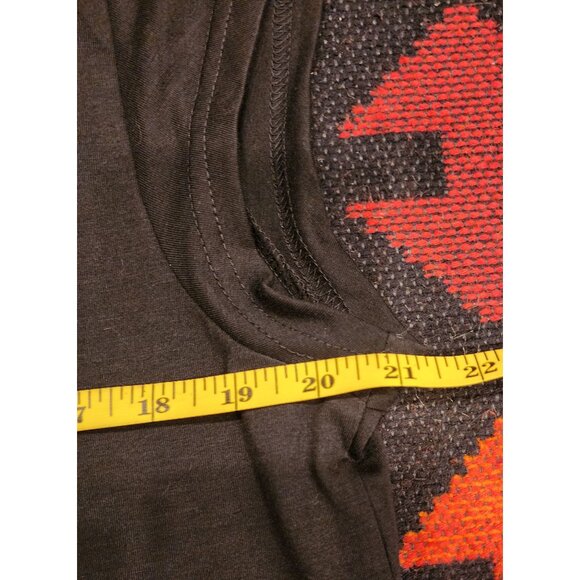 Its Fine Im Fine Everything Is Fine Womens V-Neck Top XXL Black Cotton Blend - Picture 6 of 9